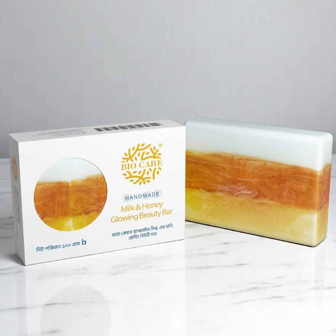 BioCare Handmade Milk and Honey Glowing Beauty Bar
